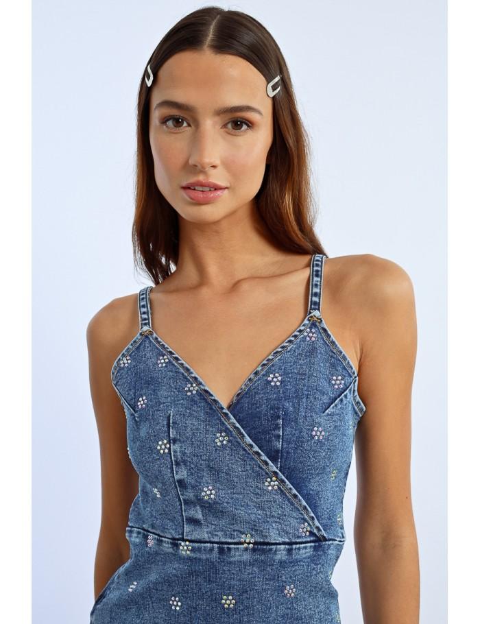 Lili Sidonio X Molly Bracken Robe En Jean DENIM BLUE
