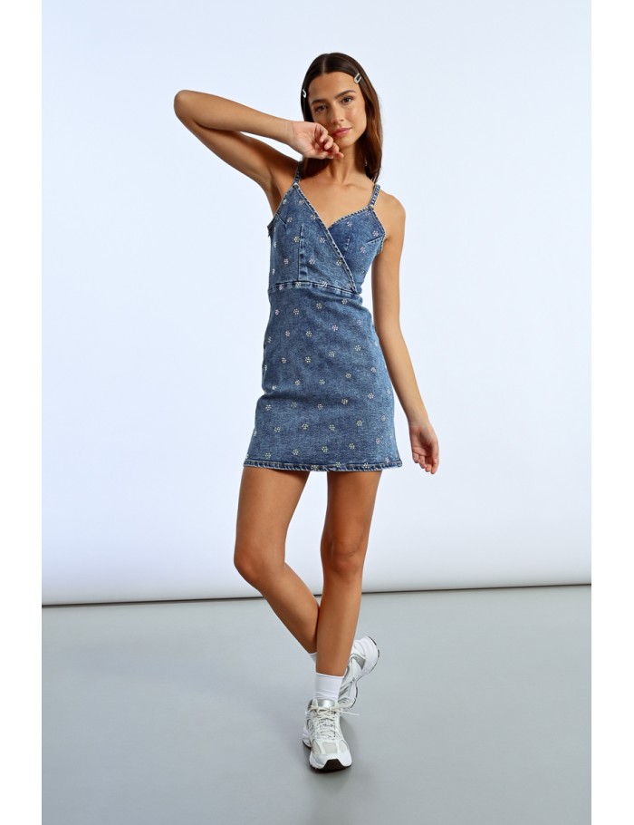 Lili Sidonio X Molly Bracken Robe En Jean DENIM BLUE