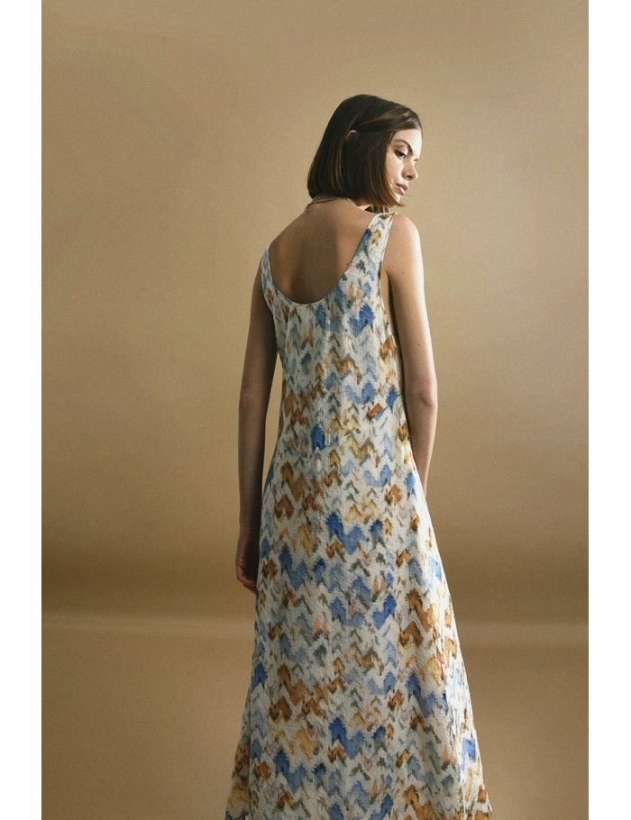 Lili Sidonio X Molly Bracken Robe Imprimée OFFWHITE VENICE BEACH