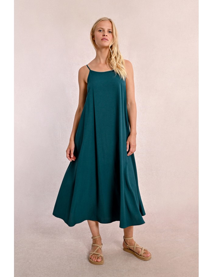 lili sidonio x molly bracken Robe longue à bretelles BLACK