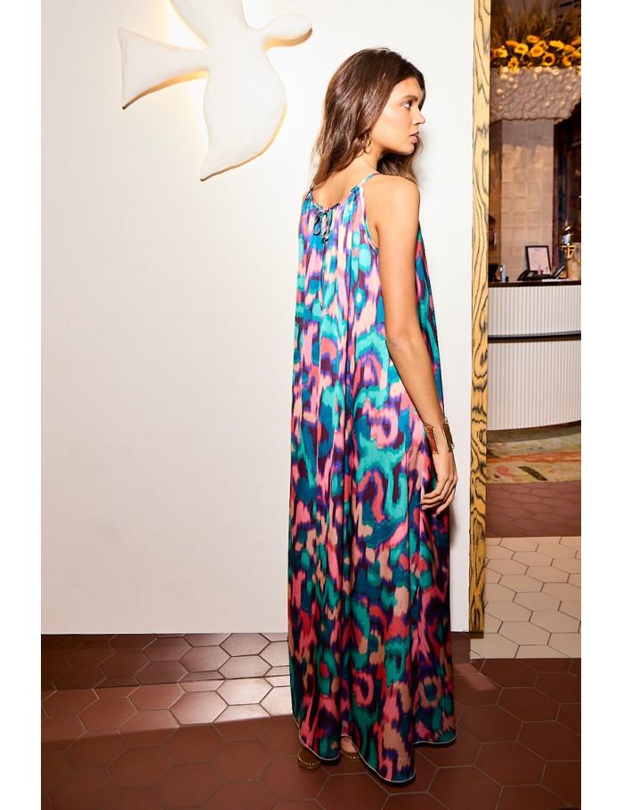 Lili Sidonio X Molly Bracken Robe Longue à Fines Bretelles MULTICO VALLADOLID