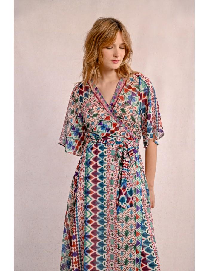 Lili Sidonio X Molly Bracken Robe Longue à Imprimé MULTICO ELEA