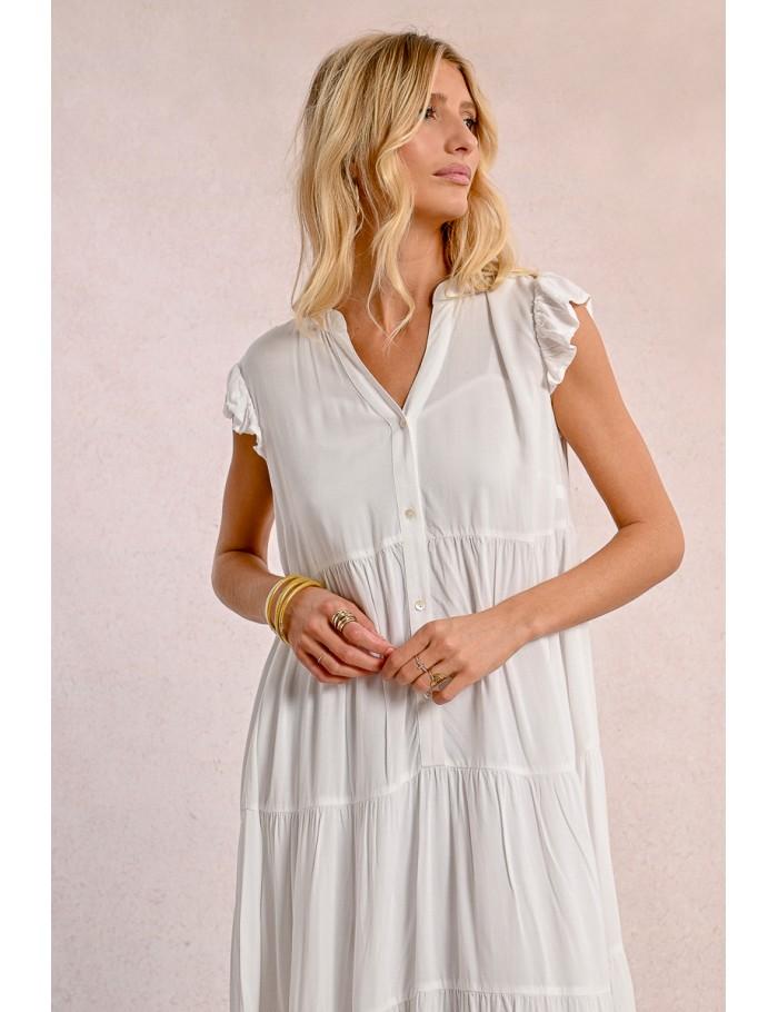 Lili Sidonio X Molly Bracken Robe Longue à Multi Volants BLACK