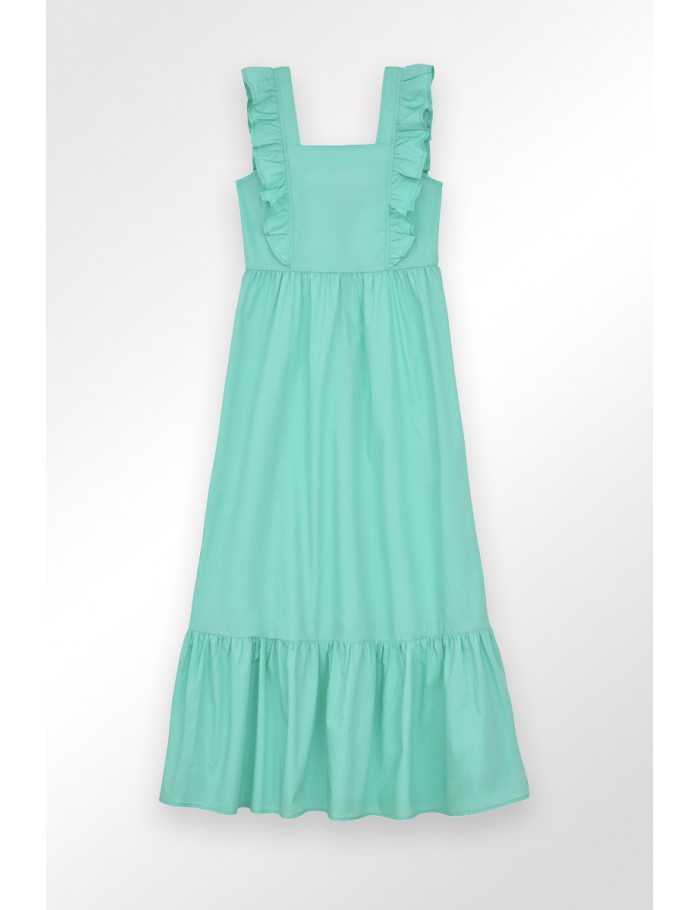 Lili Sidonio X Molly Bracken Robe Longue à Volants PINK