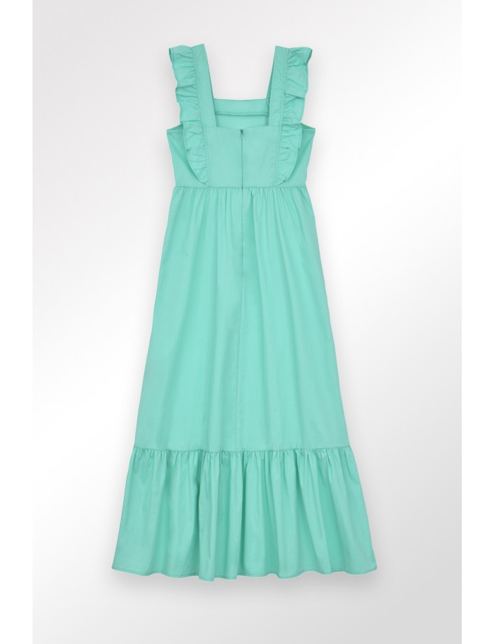 Lili Sidonio X Molly Bracken Robe Longue à Volants PINK