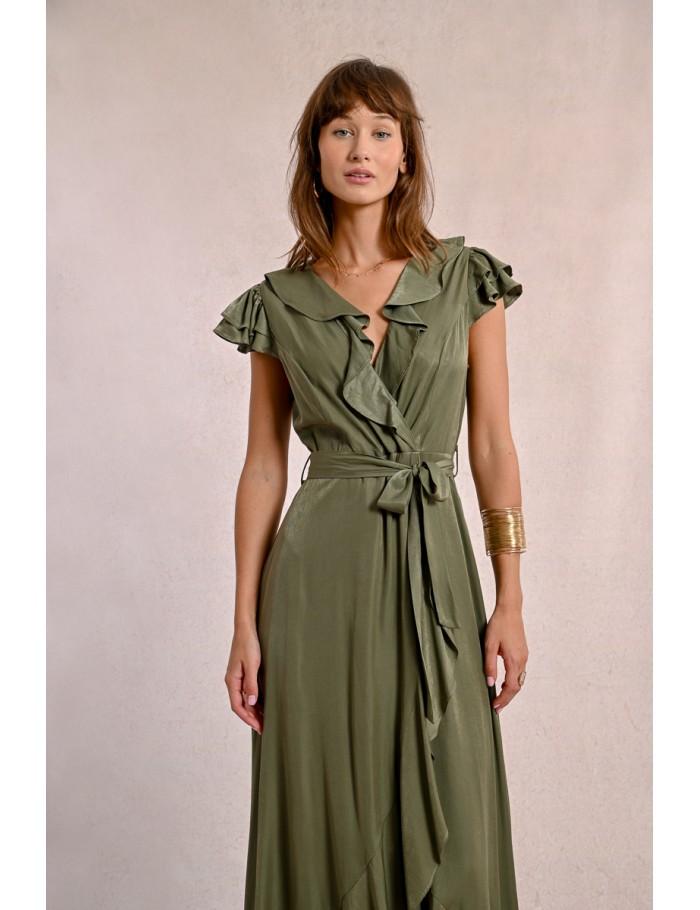 Lili Sidonio X Molly Bracken Robe Longue Asymétrique PINK