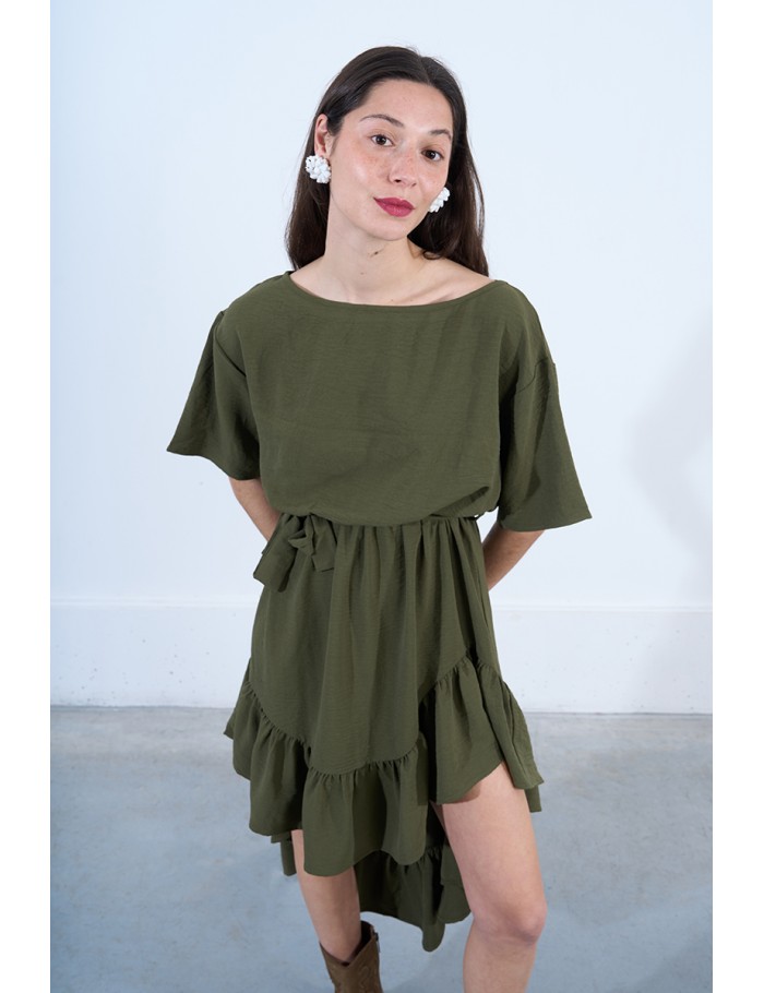 Lili Sidonio X Molly Bracken Robe Longue Asymétrique VIOLET