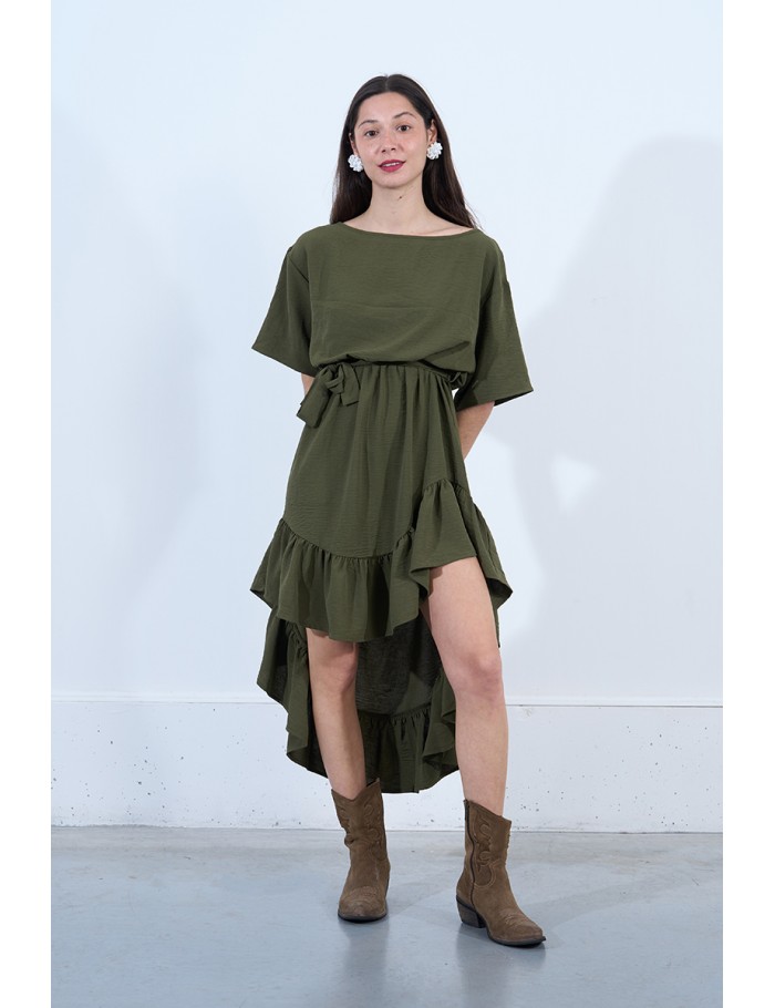 Lili Sidonio X Molly Bracken Robe Longue Asymétrique VIOLET