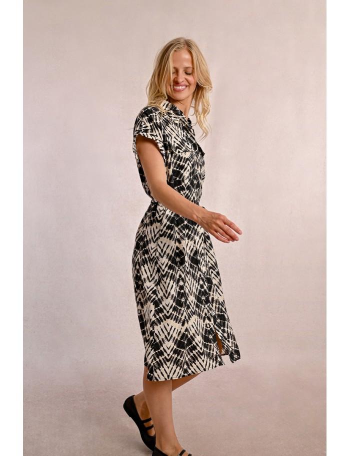 Lili Sidonio X Molly Bracken Robe Longue Ceinturée BEIGE DOLI