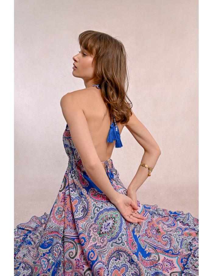 Lili Sidonio X Molly Bracken Robe Longue Dos Nu MULTICO AELIS