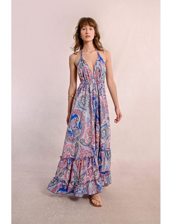 Lili Sidonio X Molly Bracken Robe Longue Dos Nu MULTICO AELIS