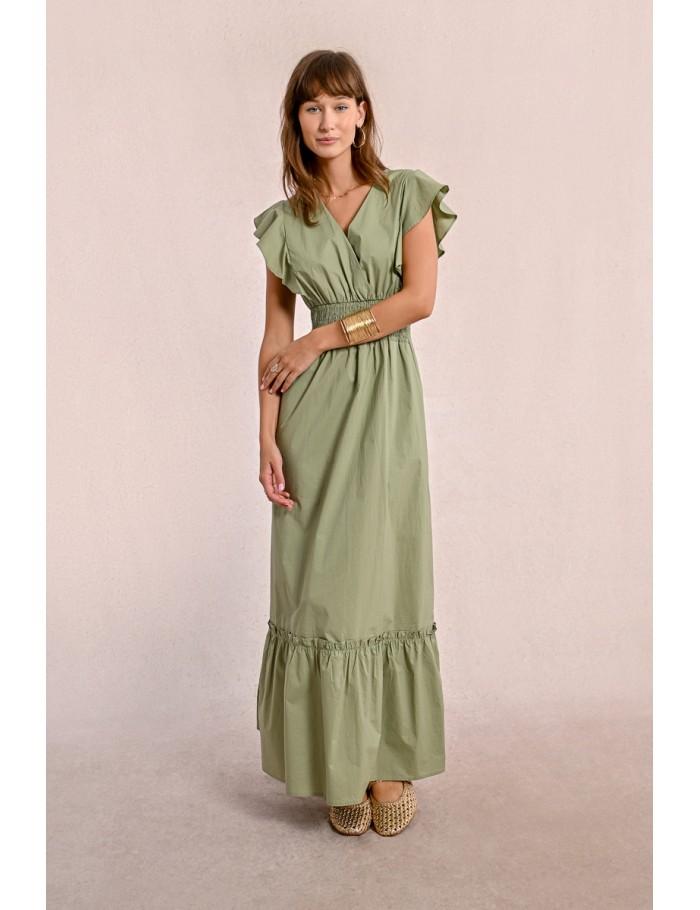 Lili Sidonio X Molly Bracken Robe Longue En Volume BLUE
