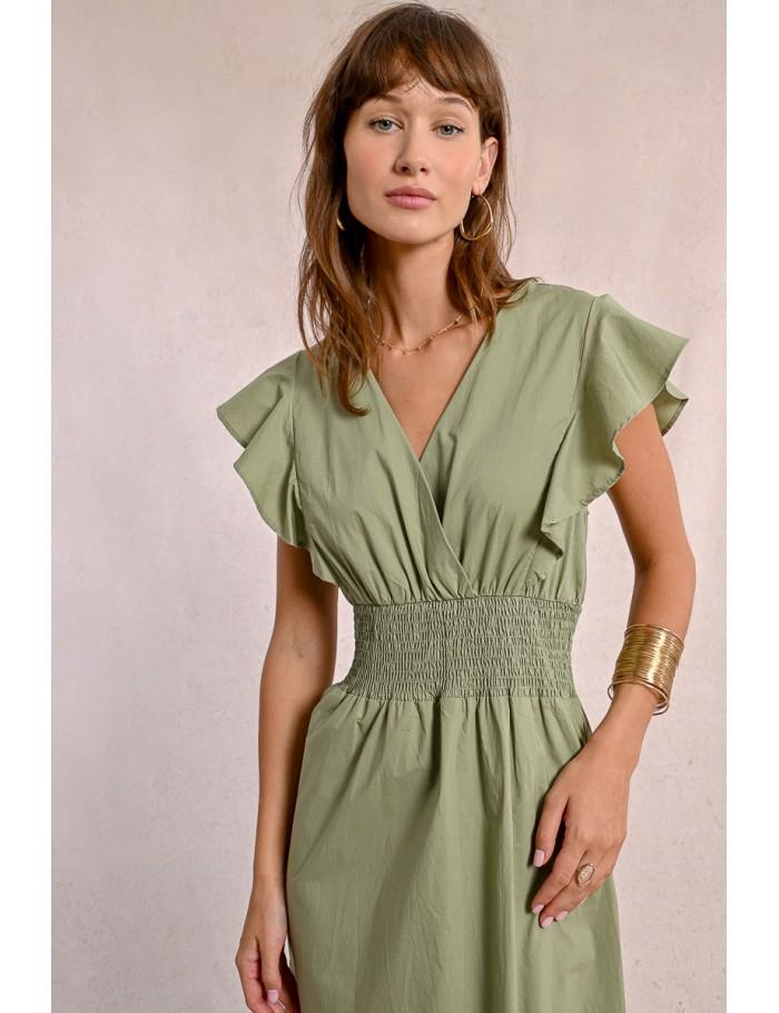 Lili Sidonio X Molly Bracken Robe Longue En Volume BLUE