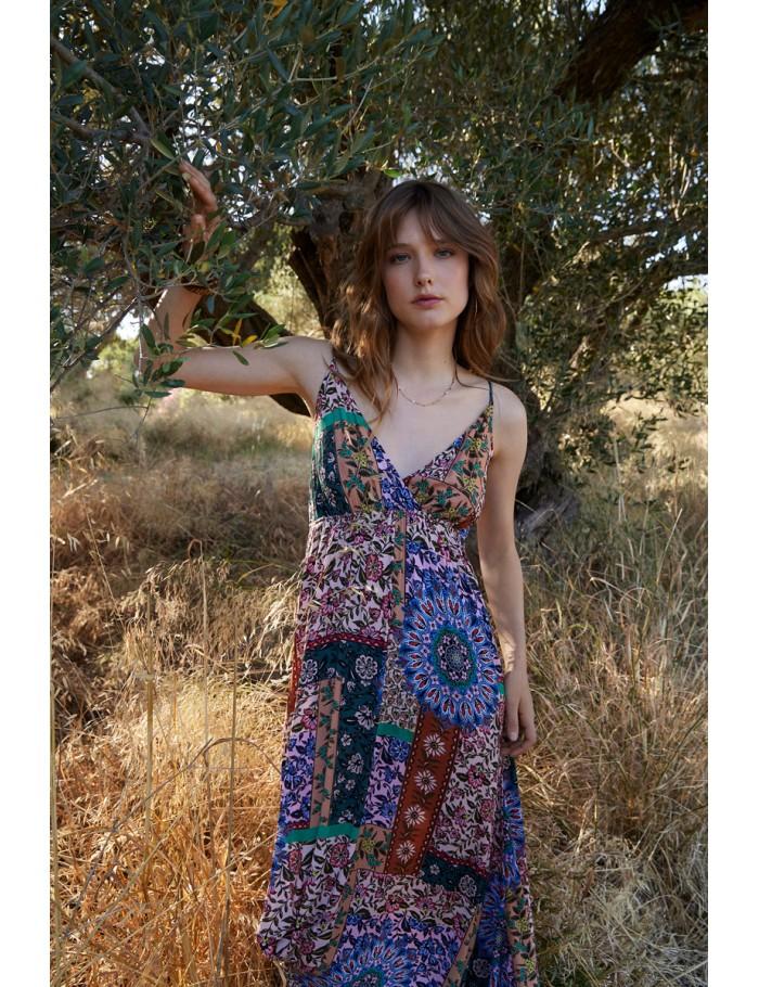 Lili Sidonio X Molly Bracken Robe Longue Imprimée MULTICO BANITA