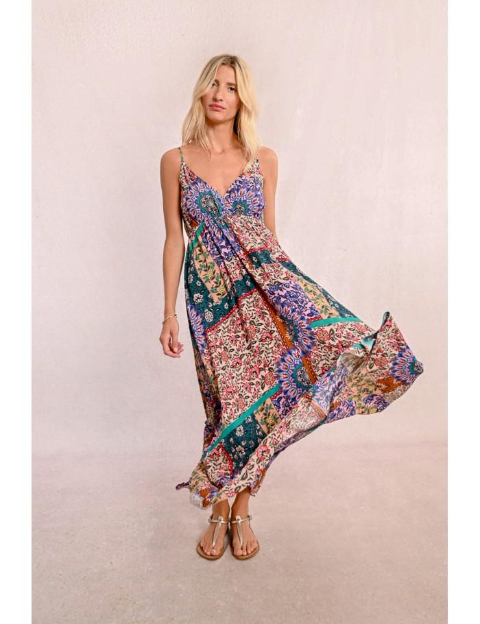 Lili Sidonio X Molly Bracken Robe Longue Imprimée MULTICO BANITA