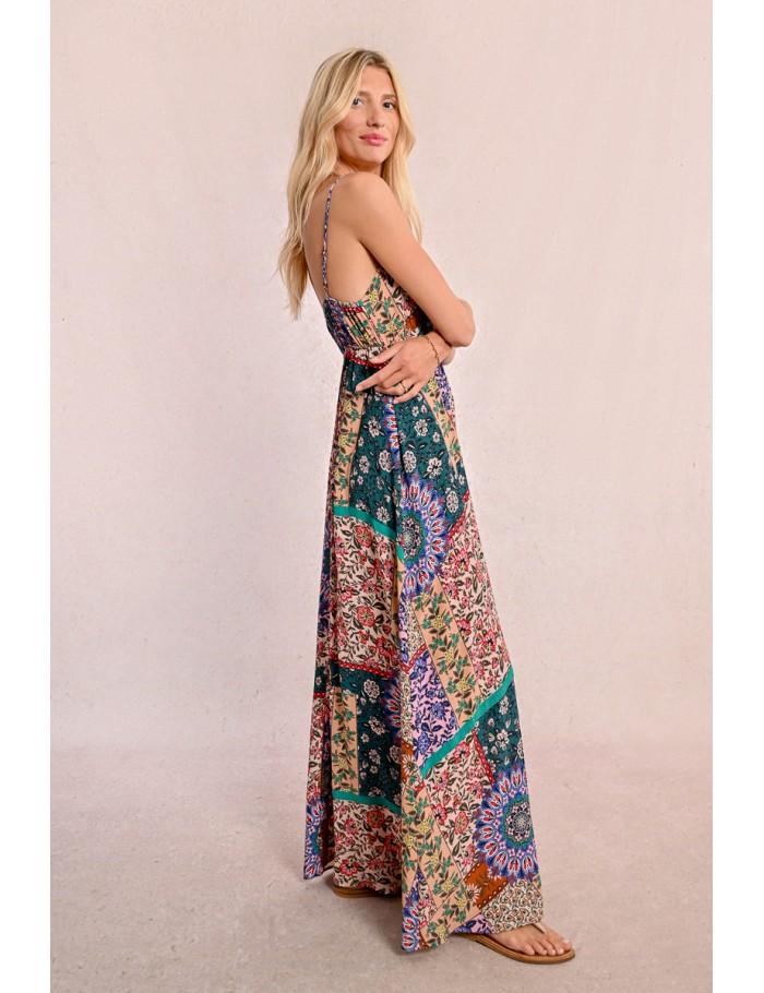 lili sidonio x molly bracken Robe longue imprimée MULTICO BANITA