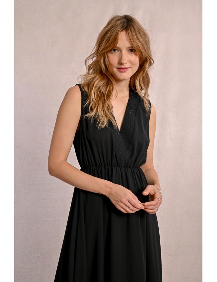 Lili Sidonio X Molly Bracken Robe Longue Semi Transparente BLACK