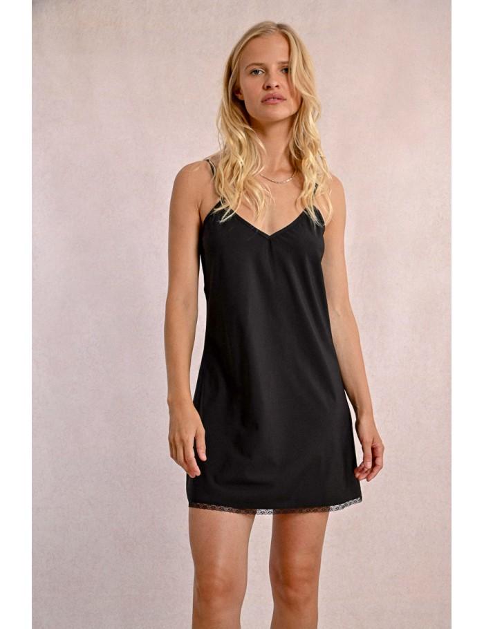 Lili Sidonio X Molly Bracken Robe Nuisette CANCELLED BLACK