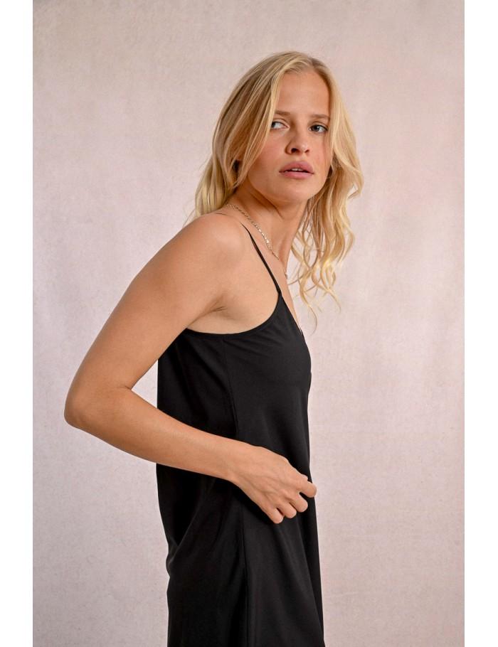Lili Sidonio X Molly Bracken Robe Nuisette CANCELLED BLACK