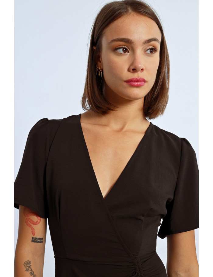 Lili Sidonio X Molly Bracken Robe Portefeuille BLUE