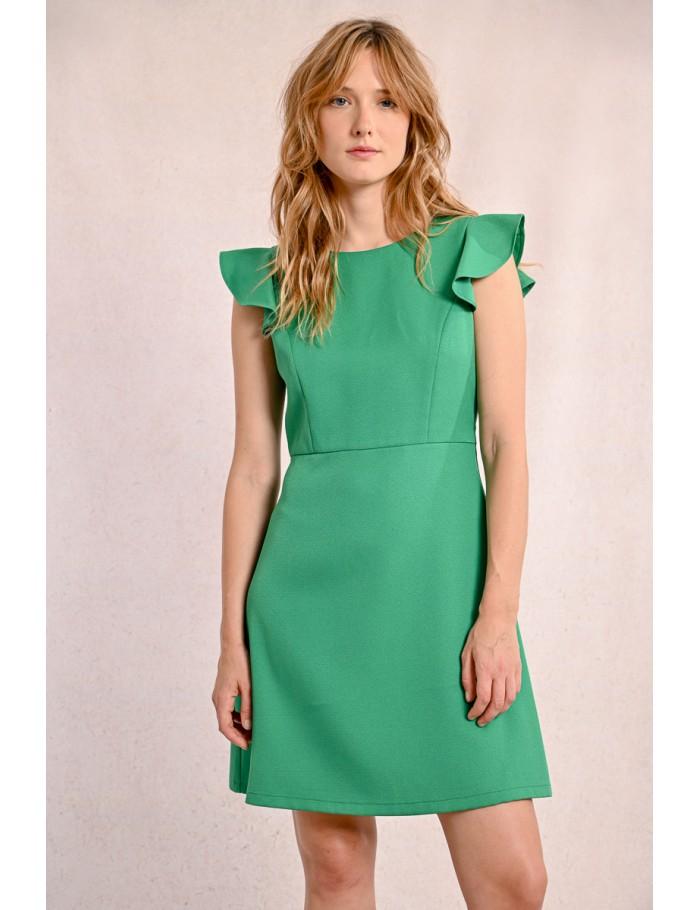 Lili Sidonio X Molly Bracken Robe Rétro Courte VERT