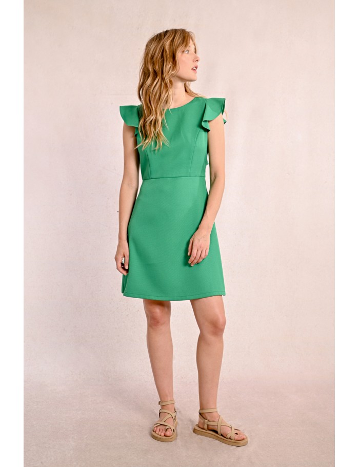 Lili Sidonio X Molly Bracken Robe Rétro Courte VERT
