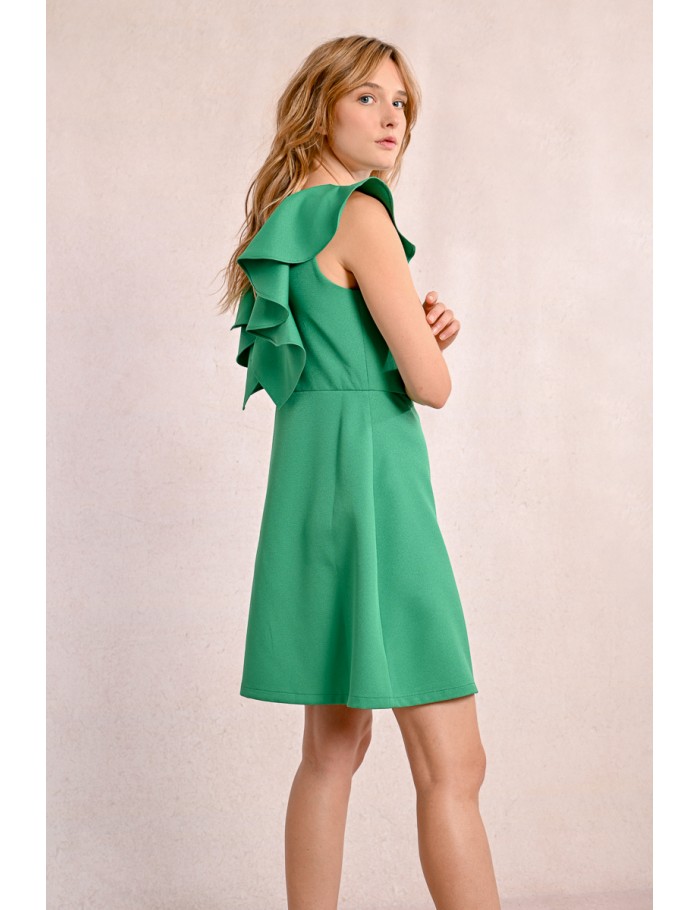Lili Sidonio X Molly Bracken Robe Rétro Courte VERT
