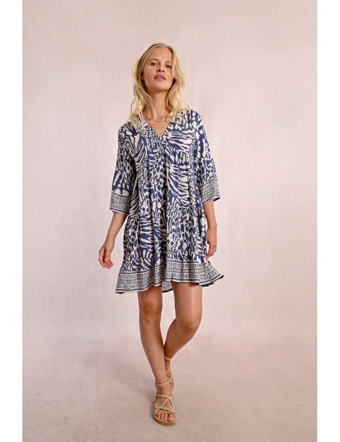 Lili Sidonio X Molly Bracken Robe Style Kimono DENIM BLUE MAGGY