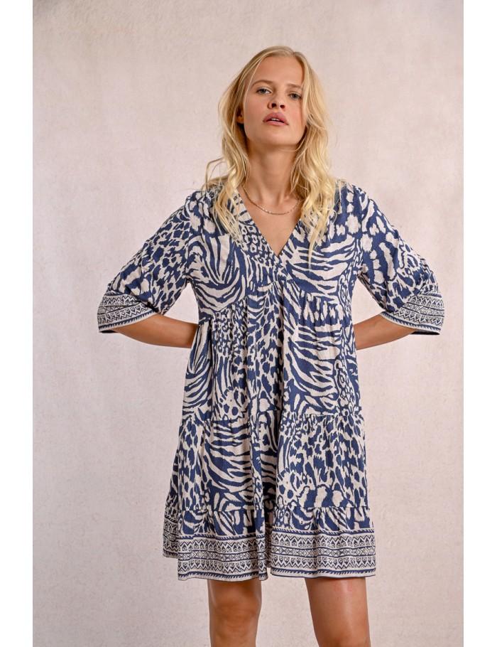 Lili Sidonio X Molly Bracken Robe Style Kimono DENIM BLUE MAGGY