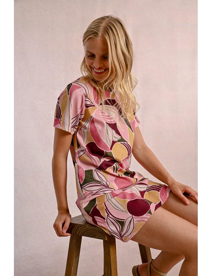 Lili Sidonio X Molly Bracken Robe T Shirt Droite à Imprimé LIGHT PINK DEEPA