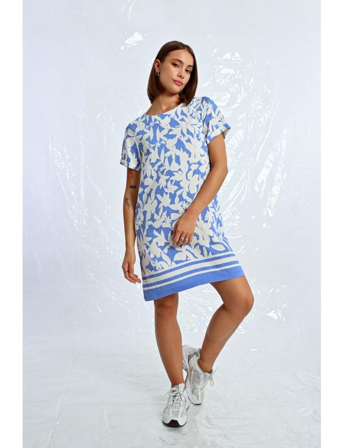 lili sidonio x molly bracken Robe t shirt imprimée BLUE HOLBOX