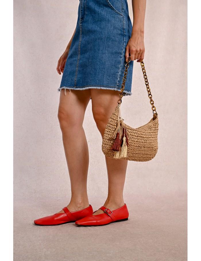 Lili Sidonio X Molly Bracken Sac à Main Tissé BEIGE