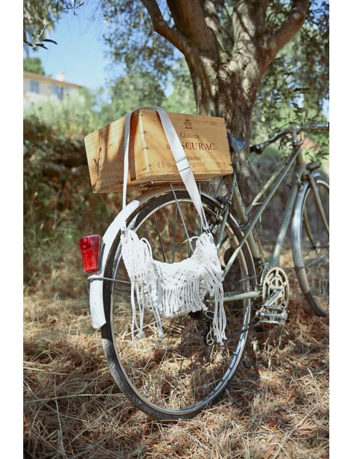 Lili Sidonio X Molly Bracken Sac Banane En Crochet WHITE