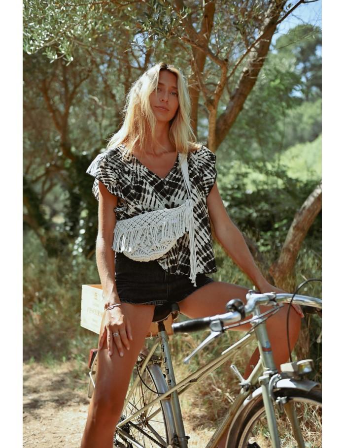 Lili Sidonio X Molly Bracken Sac Banane En Crochet WHITE