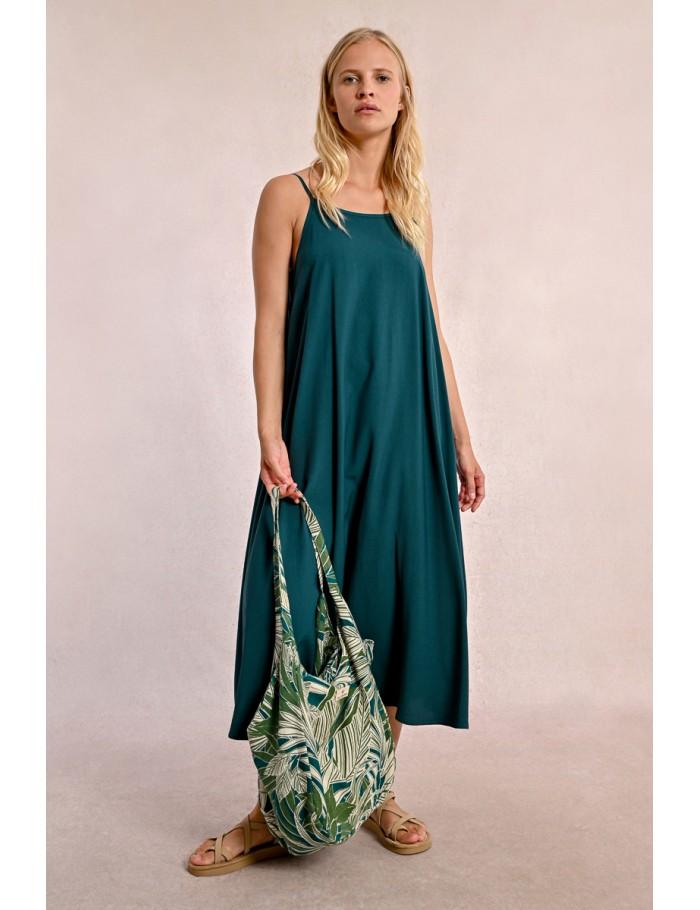 Lili Sidonio X Molly Bracken Sac Cabas Souple Imprimé Végétal KHAKI KALA