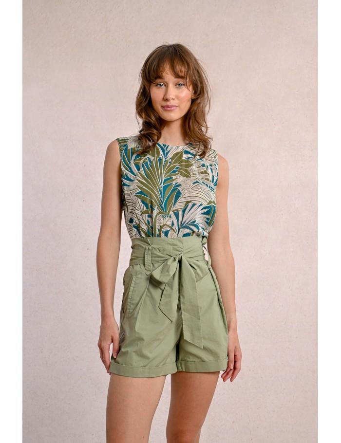 lili sidonio x molly bracken Short effet trench LIGHT KHAKI