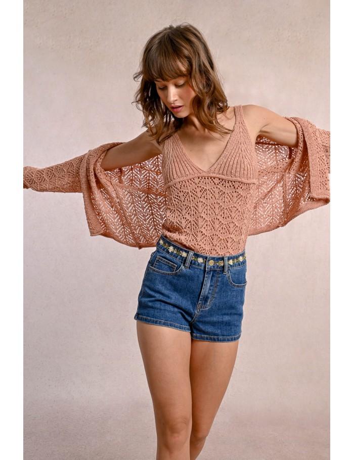 Lili Sidonio X Molly Bracken Short En Jean DENIM BLUE