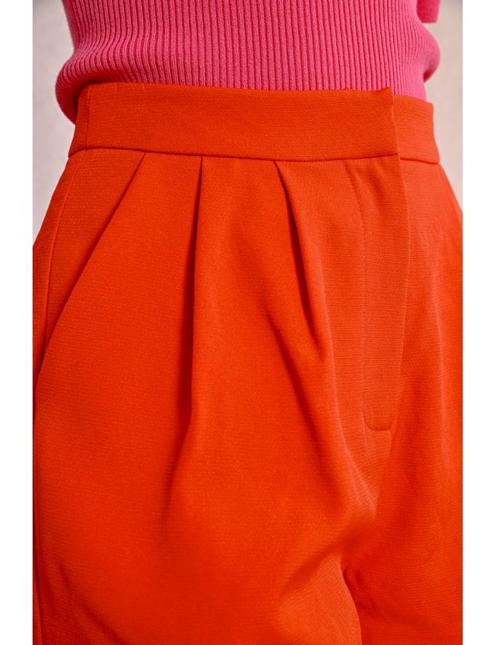 Lili Sidonio X Molly Bracken Short Taille Haute à Pinces CORAL