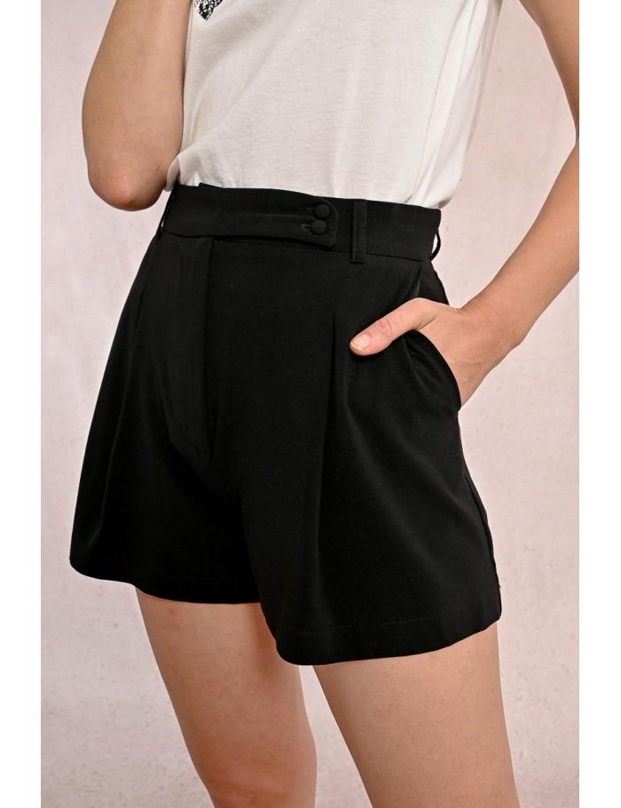 Lili Sidonio X Molly Bracken Short Taille Haute BLACK