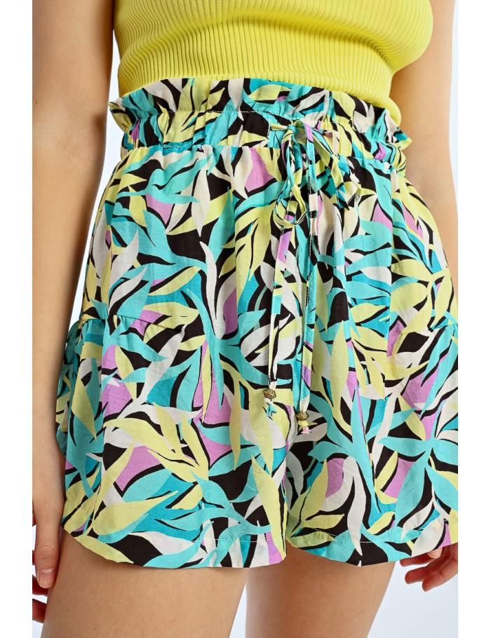 Lili Sidonio X Molly Bracken Short Taille Haute élastiquée BLACK COBA