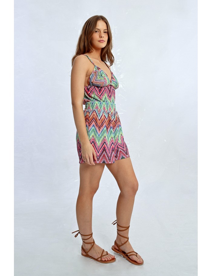 Lili Sidonio X Molly Bracken Short Taille Haute MULTICO COCO BONGO