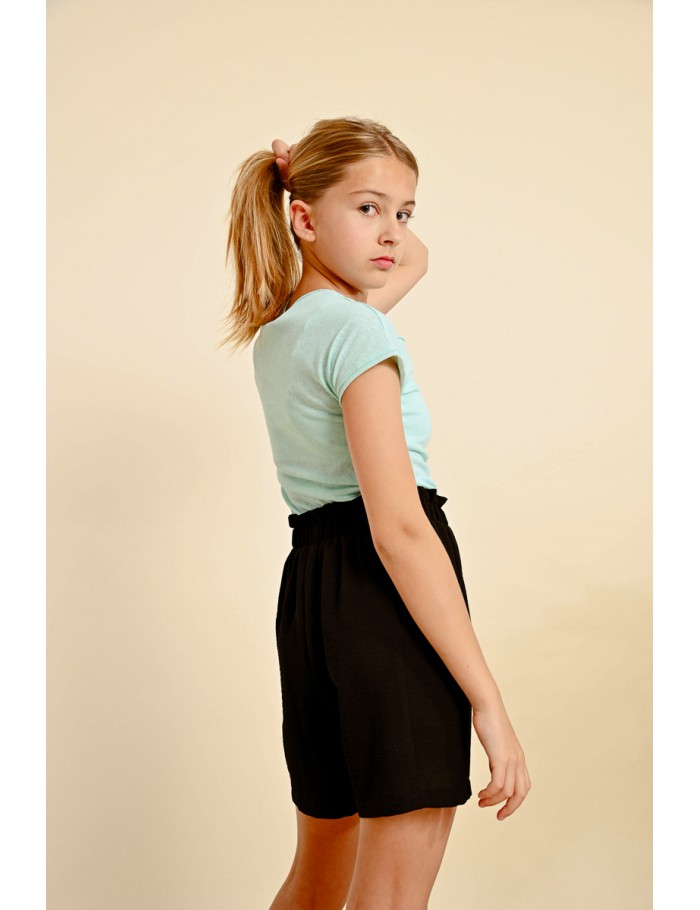 Lili Sidonio X Molly Bracken Short Taille Paper Bag BLACK