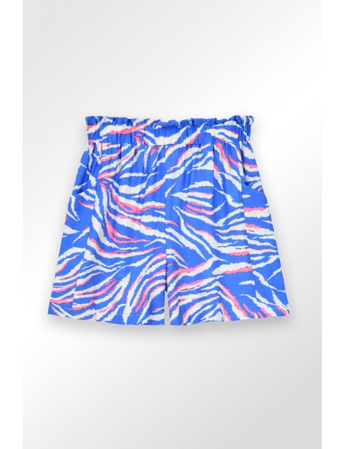 Lili Sidonio X Molly Bracken Short Taille Paper Bag BLUE LUNA