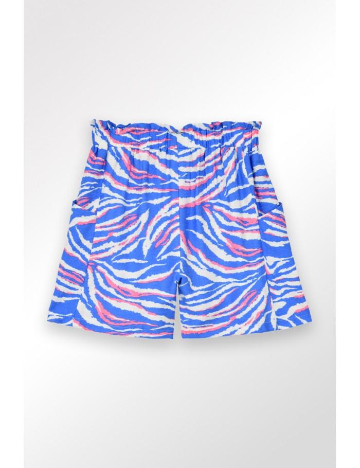 Lili Sidonio X Molly Bracken Short Taille Paper Bag BLUE LUNA