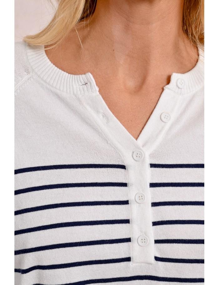 Lili Sidonio X Molly Bracken Sous Pull Rayé WHITE/GREEN