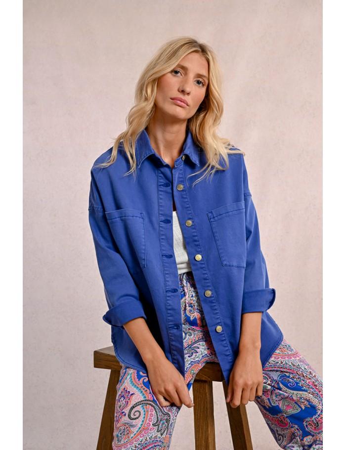 Lili Sidonio X Molly Bracken Surchemise Large COBALT BLUE