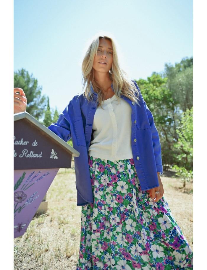 Lili Sidonio X Molly Bracken Surchemise Large COBALT BLUE