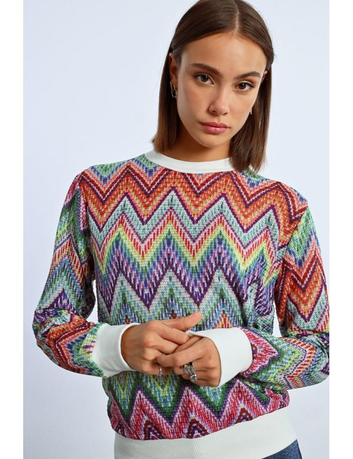 Lili Sidonio X Molly Bracken Sweat En Maille Multico MULTICO COCO BONGO