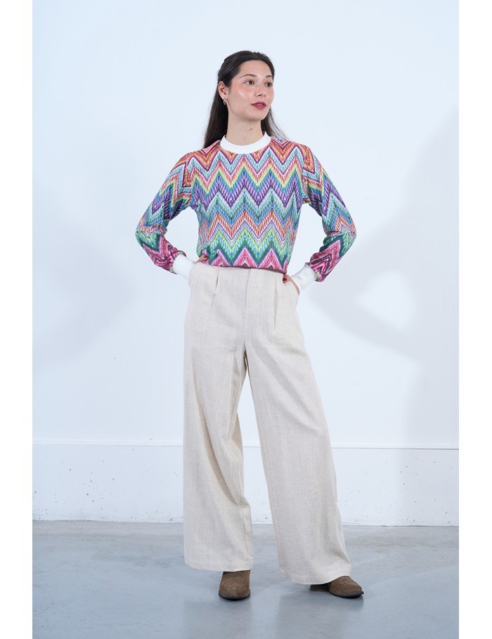 Lili Sidonio X Molly Bracken Sweat En Maille Multico MULTICO COCO BONGO