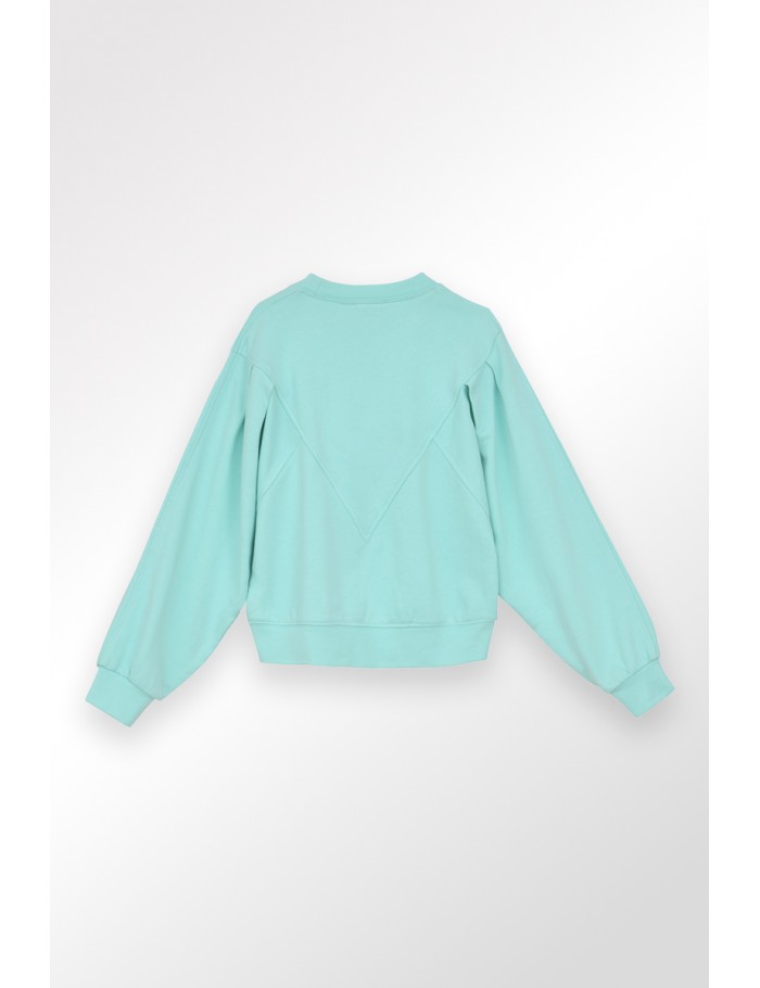 Lili Sidonio X Molly Bracken Sweat Shirt Oversize AQUA BLUE